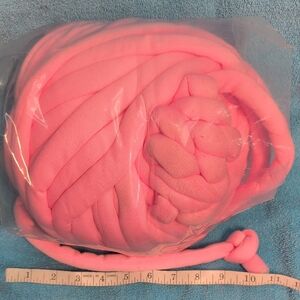 Chunky Pink Knitting Yarn
